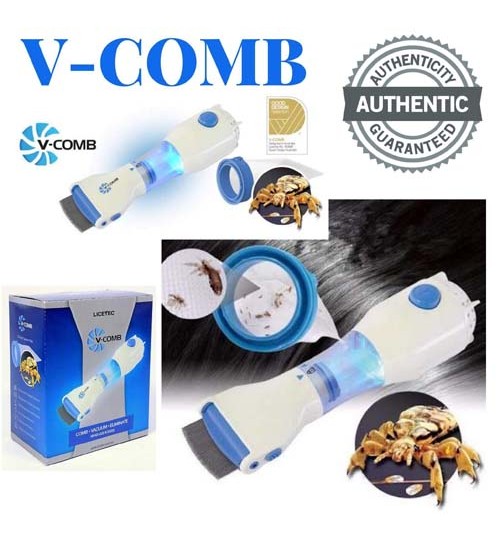 V-Comb Automatic Head Lice-Dandruff Eliminator Vacuum Comb